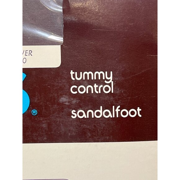 Vintage Hanes Ultra Sheer Pantyhose Control Top Quicksilver Size A Sandalfoot - Picture 3 of 5